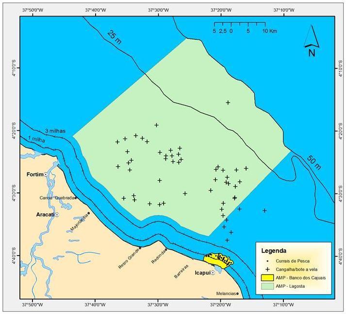 112 Subárea I Subárea II Figura 17 Apresentação da área total sugerida para criação de uma Unidade de Conservação de Uso Sustentável nos municípios de Aracati e Icapuí, destacando-se as duas subáreas
