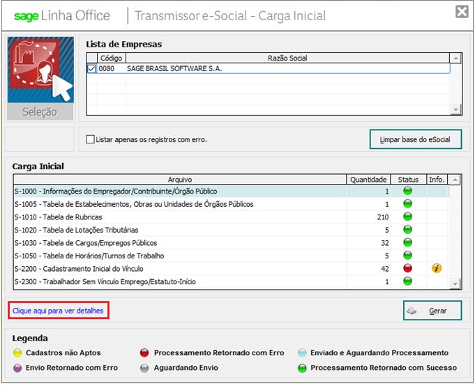 Acessando a opção para ver