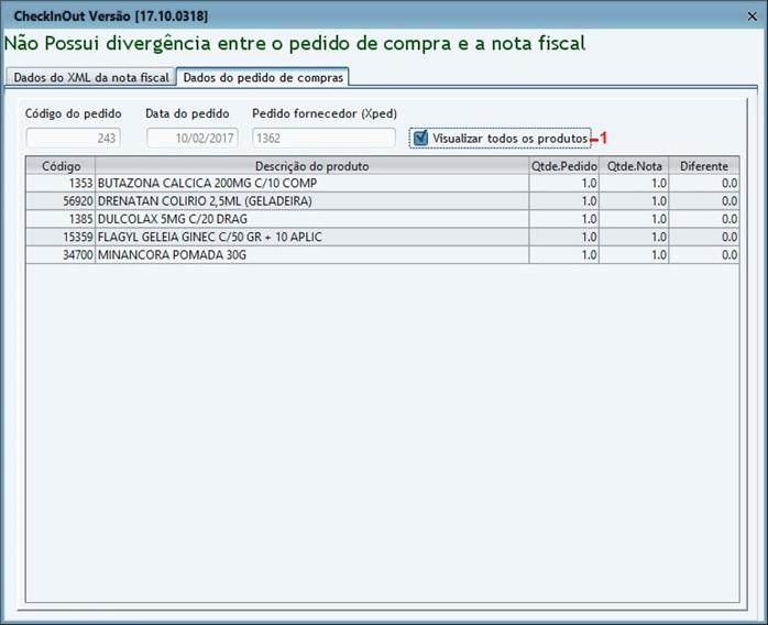 Todas as notas pendentes de entrada ficarão disponíveis nesta tela, as que possuem vínculo com pedido e as não possuem. Além de ser possível visualizar as que já foram checadas.