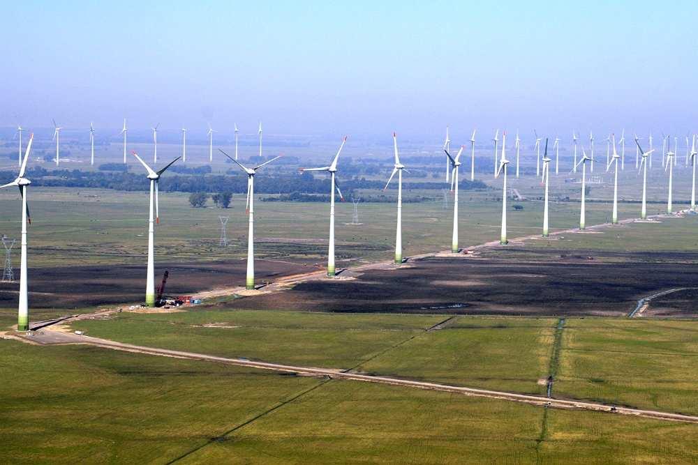 Exemplo da configuração típica da rede elétrica de uma usina eólica Centro de Pesquisas de Energia Elétrica