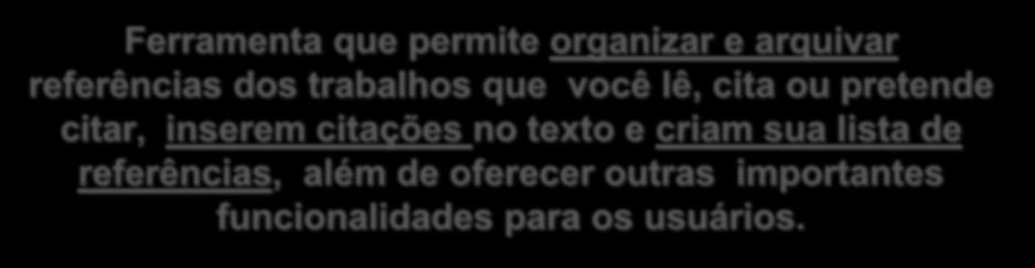 arquivar referências dos trabalhos que