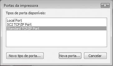 Se instalar o controlador da impressora na "Instalação personalizada" com "IPP" seleccionado, é adicionada a porta [SC-Print2005 Port].