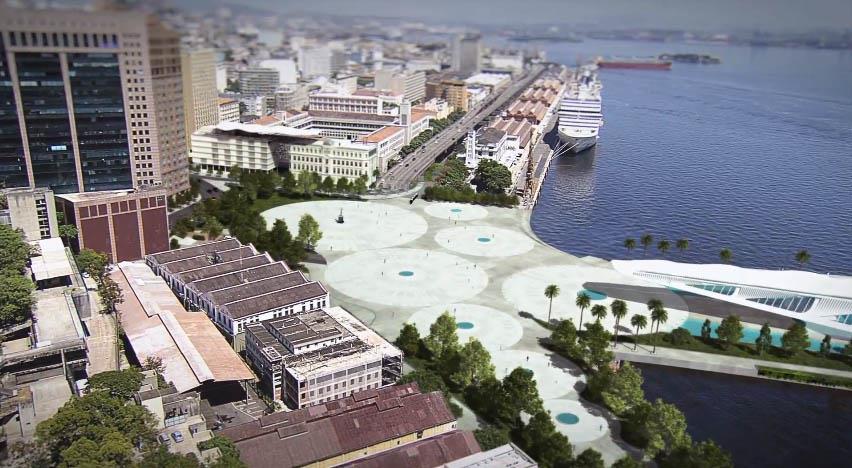 Projeto Porto Maravilha Vista do Porto Maravilha Museu do Amanhã https://www.google.