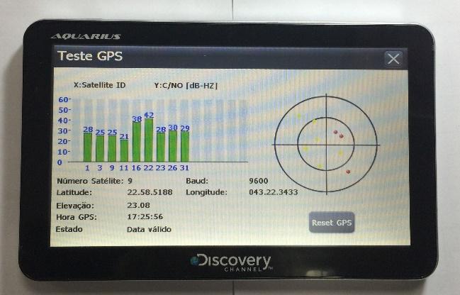 Pág.: 13 de 47 14º passo: Aguarde o GPS se conectar a no mínimo 3 (três) satélites.