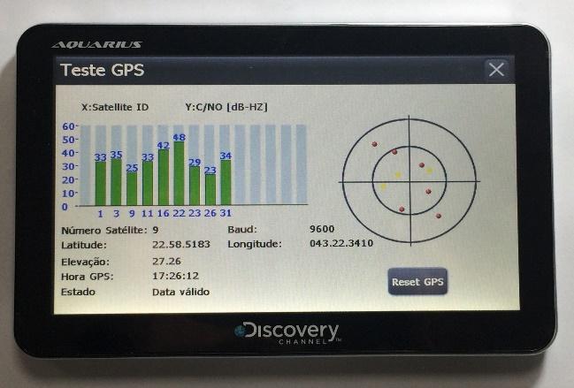 Pág.: 30 de 47 5º passo: Aguarde o GPS se conectar a no mínimo 3 (três)