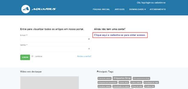 Pág.: 35 de 47 2º passo: No canto superior direito da tela, clique em Olá, faça login ou