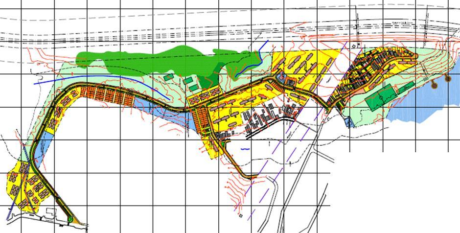 Planta Urbanística Arquiteto e Urbanista Pascoal Mário Costa Guglielmi Destaque para o projeto de Micro Drenagem com 1736,20 m de galerias.