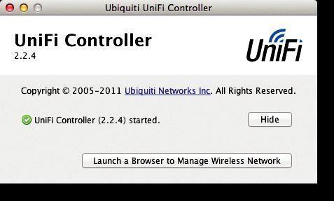 UniFi AP/AP-LR User Guide Configurando o software UniFi Controller 1. A inicialização do software UniFi Controller começará.