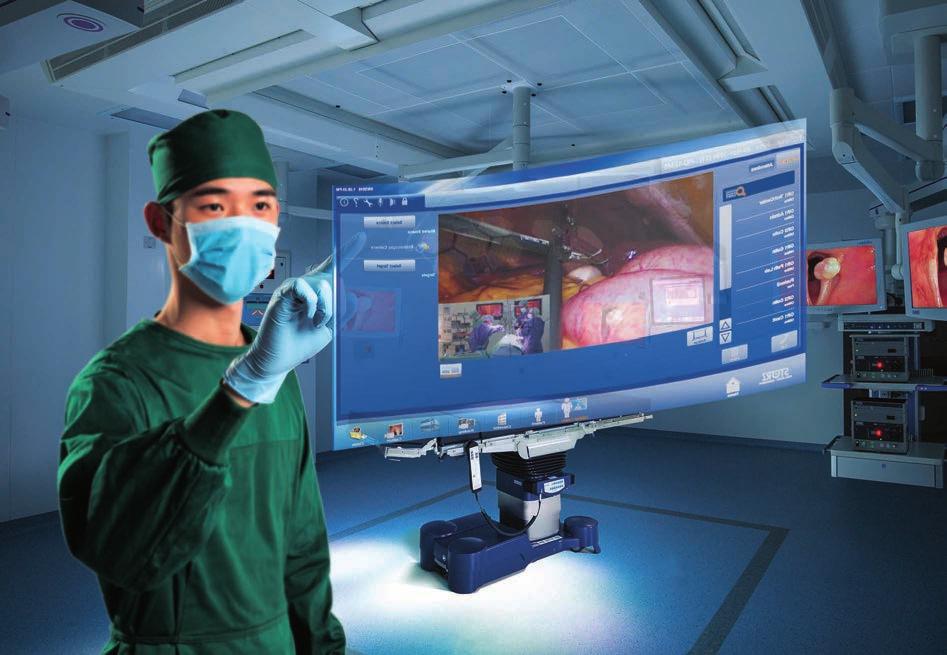 OR1 para procedimentos de trabalho ideais na sala de cirurgia Novo Gerenciamento de vídeo com uma qualidade de imagem nítida de 4K As inovadoras soluções de integração KARL STORZ OR1 proporcionam