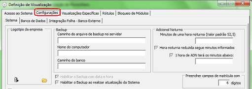 Configuração de Rótulos e Backup