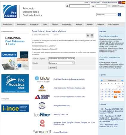 Empresas Afiliadas Benefícios Presença no site: em listagem por categoria de associado (sistema