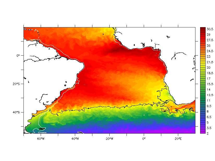 The CALSA Project Numerical Study of Impacts of Global Climate Changes on the South Atlantic As a complement of the INCT-MC- Ocean, the CALSA Project (funded by FAPESP), includes runs with HYCOM,