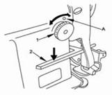 3.10. Ajuste do Comprimento do Ponto Gire o seletor do comprimento do ponto 1 no braço da máquina, no sentido da seta, e alinhe o número desejado ao marcador A (Figura 15).