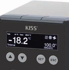 Temperaturas de -30 a +200 C A série de modelos KISS abrange um circulador de imersão universalmente aplicável com grampo roscado, bem como diversos