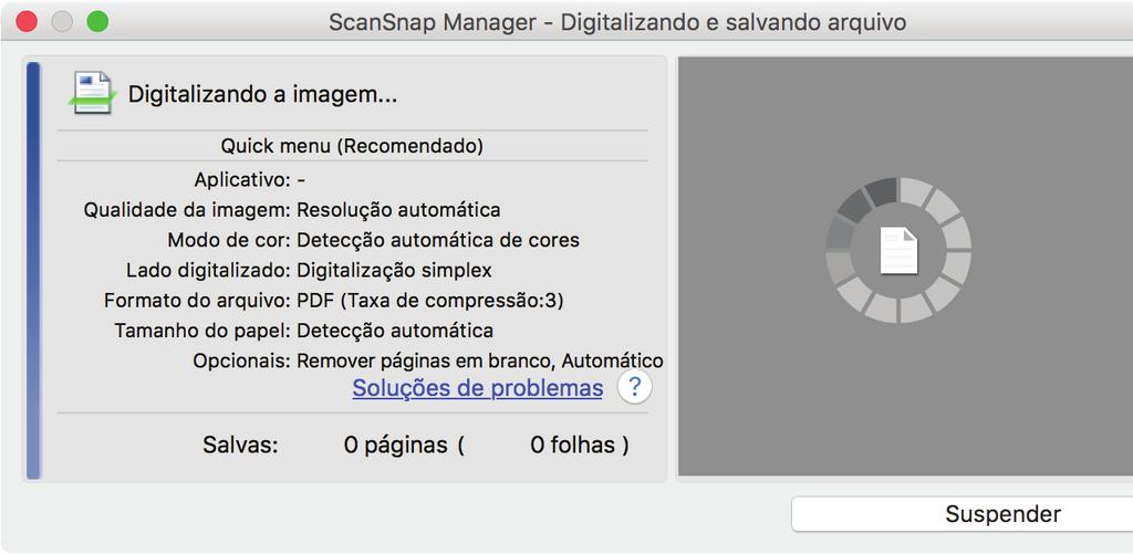 Digitalizar documentos com o ScanSnap inserindo dois documentos de uma vez ou inserindo o documento seguinte enquanto o documento atual
