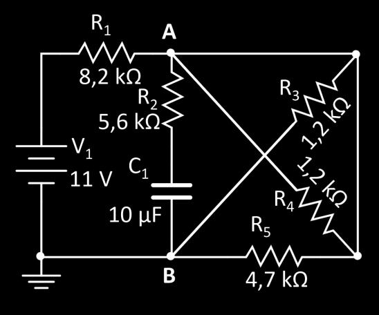 5. No circuito representado na figura ao lado, o valor do resistor 3 (R 3 ), a fim de que o resistor equivalente total do circuito seja de 9 Ω, é a) R 3 =42 Ω. b) R 3 =46,2 Ω.