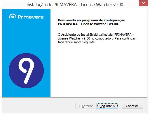 O PRIMAVERA License Watcher (PLW) é uma aplicação independente que pode ser instalada a partir do setup.exe do respetivo módulo. Os passos de instalação são os seguintes: 1.