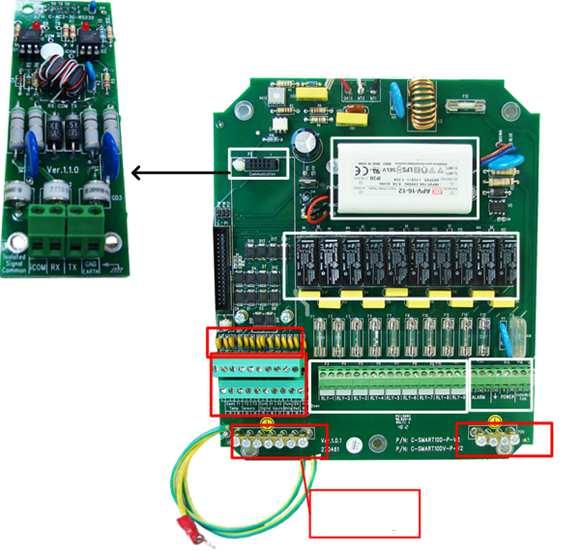 2.3.3) Layout da placa de comunicação RS232 para controladores Smart10D.