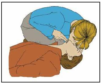 7) Despois de cada compresión, deixe de premer no peito e permita que regrese á súa posición orixinal.
