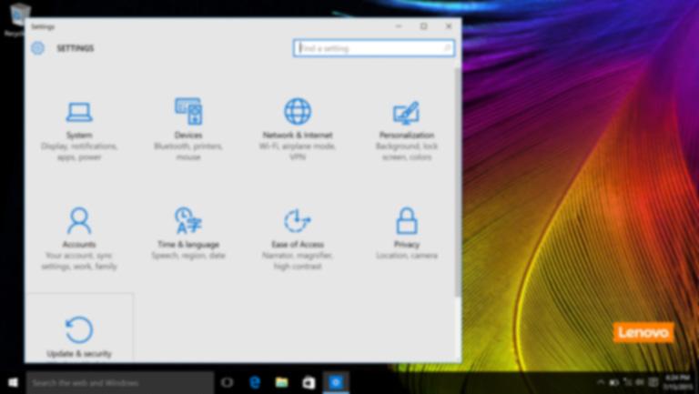 Capítulo 2. Começando a usar o Windows 10 Configurações Configurações permite a você realizar tarefas básicas.