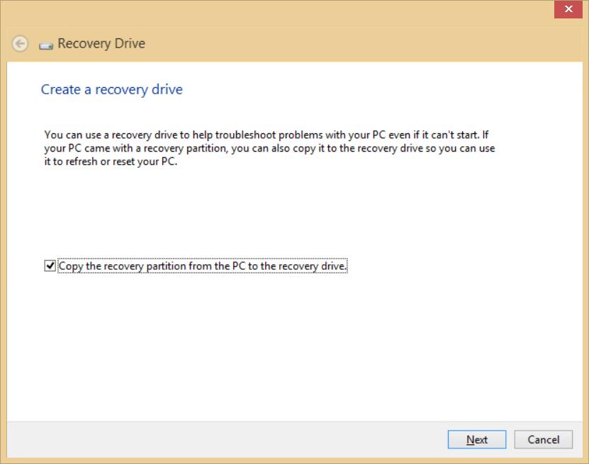 Recuperação - 21 Nota Visto que a cópia de segurança de recuperação requer pelo menos 16 GB de armazenamento depois da formatação, recomenda-se que utilize uma unidade USB com 32 GB ou mais. 1. A partir de Iniciar, digite Recovery e depois clique em Acer Recovery Management na lista de aplicações.
