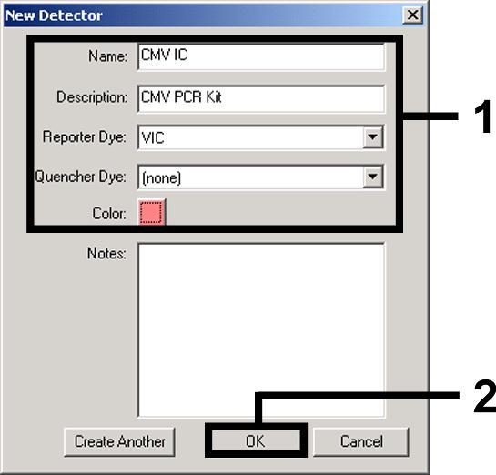 FAM none Controlo interno (CMV IC) VIC none Para a criação destes detectores, seleccione a opção File localizada em baixo, à esquerda, no Detector Manager e, a seguir, a opção New. Fig.