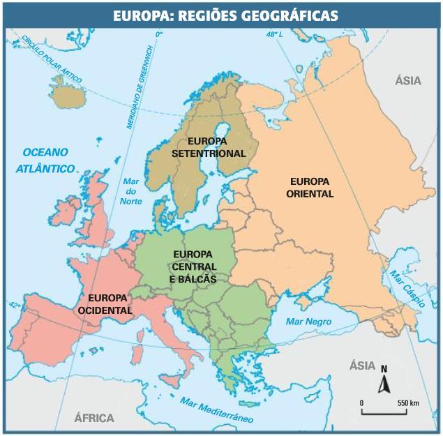 EUROPA: DIVISÃO REGIONAL Como dividir a Europa?