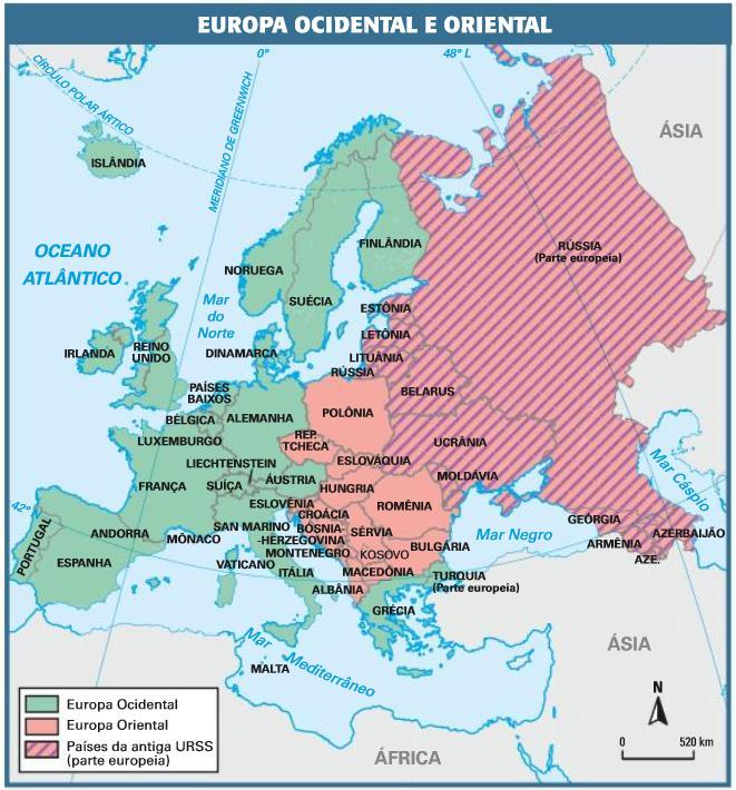EUROPA: DIVISÃO REGIONAL Como dividir a Europa?