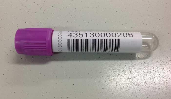 IDENTIFICAÇÃO DE AMOSTRAS: As amostras devem ser identificadas de forma inequívoca, sempre utilizando etiquetas com código de barras.