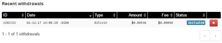 Após a conclusão do processo de retirada de Bitcoins, acessarei a conta Kraken 1 para certificar que o depósito foi realizado com sucesso.