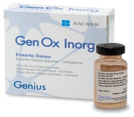 GenOx Inorg Características: Substituto ósseo com reabsorção mais lenta e maior estrutura.