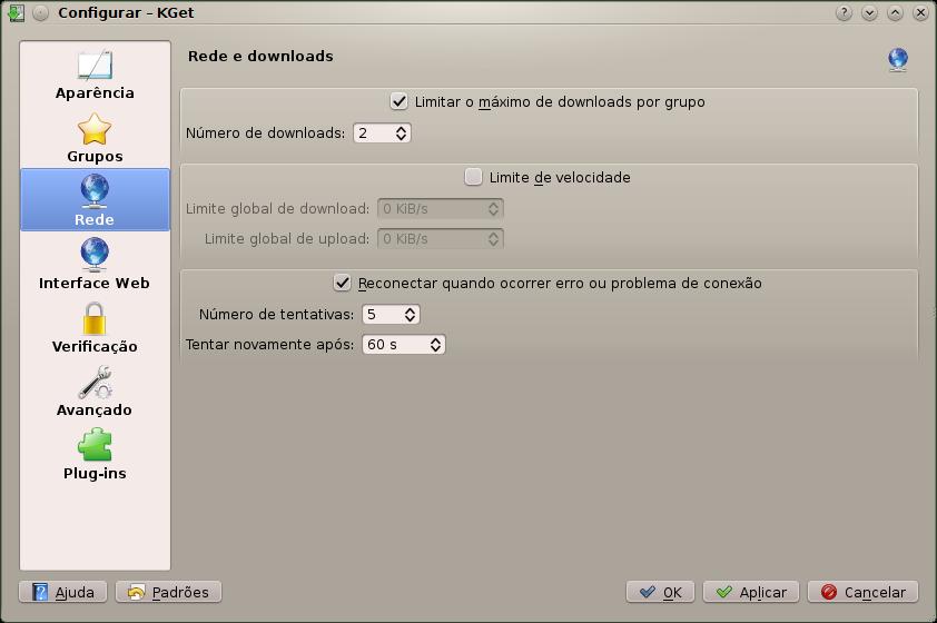 Limitar o máximo de transferências por grupo Assinale esta opção se quiser implementar limites nas suas transferências.