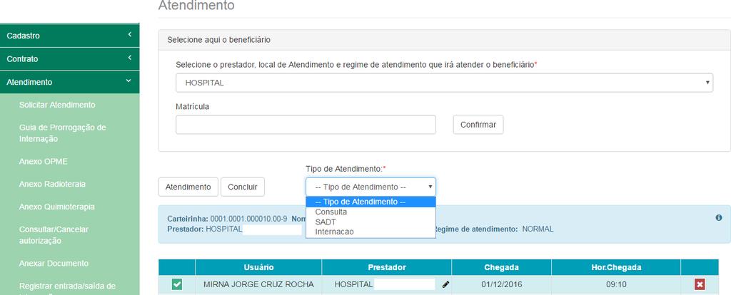 Portal do Prestador Guia de consulta 3 2 1 Para autorizar consultas, usuário deverá marcar o paciente a ser