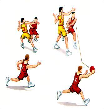 Desmarcação - o jogador que passa a bola deve cortar (desmarcar) em direcção ao cesto, para criar uma linha de passe, podendo receber a bola para lançar