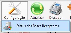 5. Inserir a Base em Manutenção Clique no menu Configuração e em seguida em Status das Bases