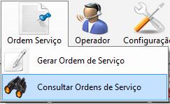 8. Ordem de Serviço 8.2. Consultar Ordem de Serviço Figura 8.2.1 Figura 8.2.2 Para consultar as Ordens de Serviço clique em Consultar Ordens de Serviço (Figura 8.