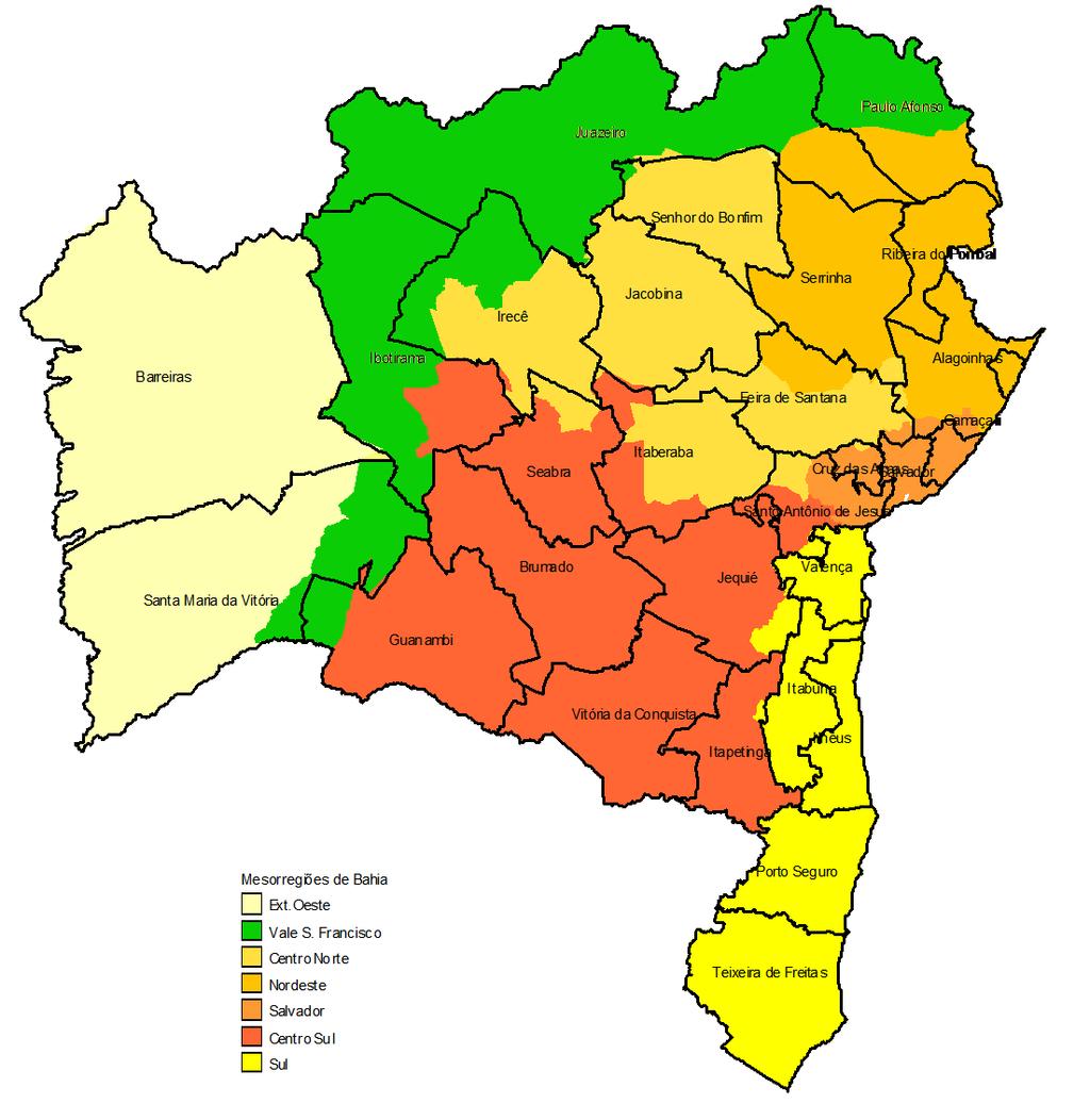 No intuito de subsidiar a discussão sobre a regionalização do SUS, apresentamse a seguir informações relativas às Regiões de Saúde da Bahia que possibilitam evidenciar as necessidades de saúde da