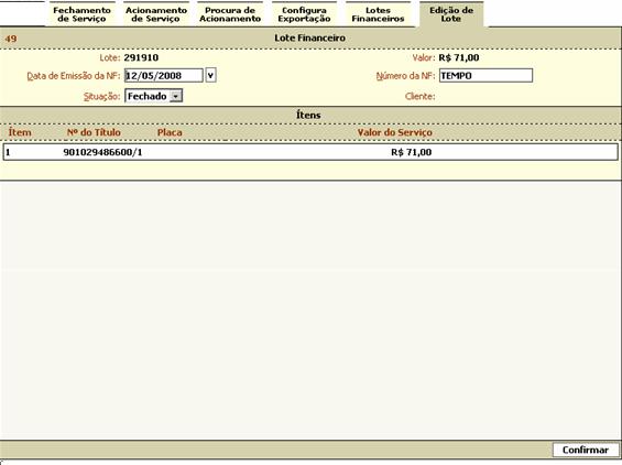 6. Preencha a Data da Emissão da Nota o número,