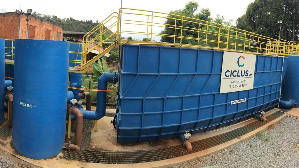 Nova Estação de Tratamento de Água, no distrito de