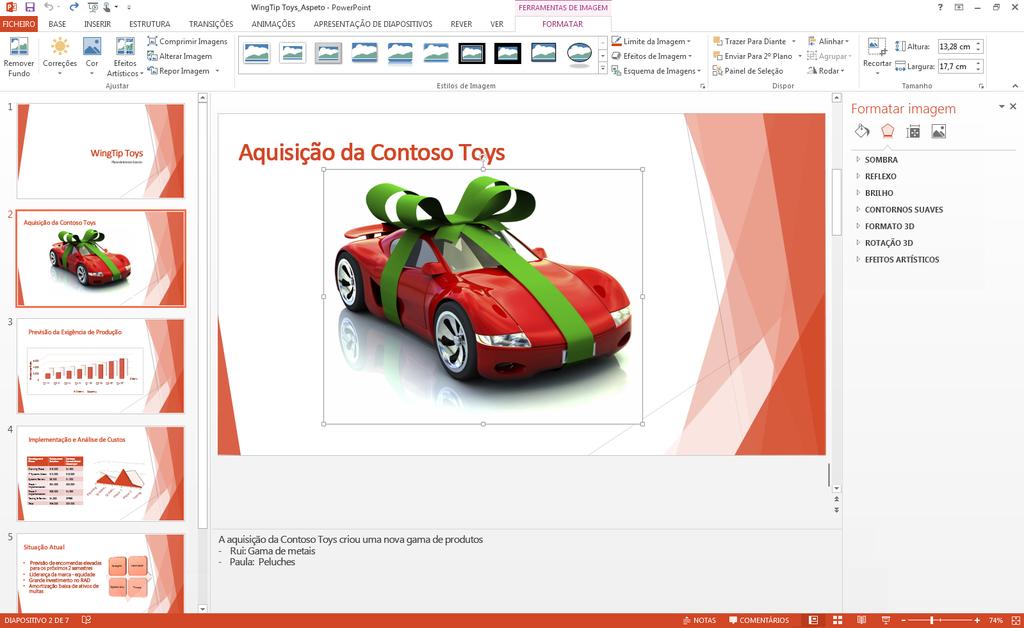 Guia de Introdução O Microsoft PowerPoint 2013 tem um aspeto diferente das versões anteriores, pelo que criámos este guia para ajudar a minimizar a curva de aprendizagem.