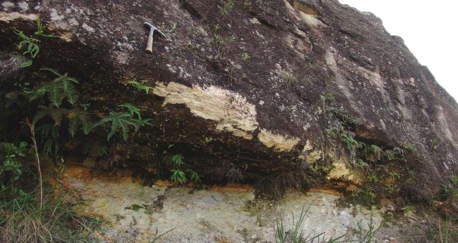 Geologia Arenito rocha sedimentar de origem marinha Diamictito rocha sedimentar de origem glacial