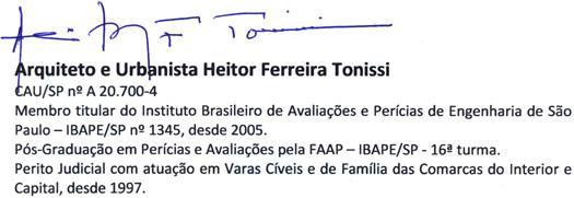 fls. 242 Nestas condições, o valor de mercado do imóvel em questão, em números redondos, passa a ser de: VALOR DE MERCADO DO IMÓVEL = R$ 385.