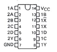 SN7450 + 5 v 0 v