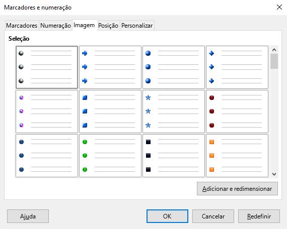 6 Clique na aba Imagem; 6 Selecione um dos Marcadores e clique no botão OK Veja o resultado: Para finalizar execute as seguintes ações: 1 Nos