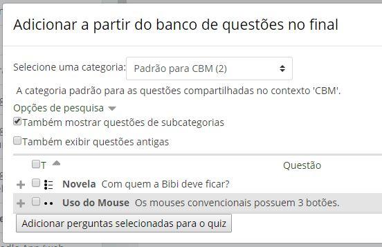 Plugin Atividade ou