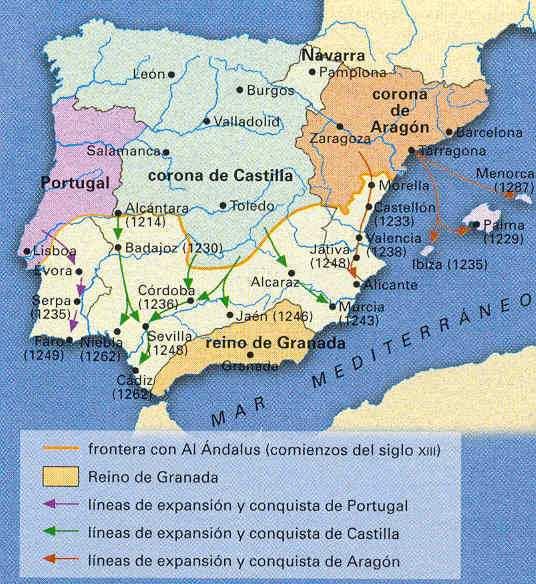 2.3.5 Os reinos cristiáns da Península Ibérica Cando en 711 os árabes ocuparon a Península Ibérica, pequenos grupos de cristiáns refuxiáronse nas montañas do norte.