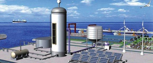 O sistema isolado combina painéis solares, armazenamento de energia, geradores diesel, redes públicas e outros