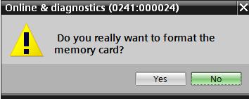 Isto é realizado em 2 passos "Format memory card" (Formatar o cartão de memória) e "Reset to factory settings"