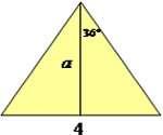 Exemplo: Vamos calcular a área de um pentágono regular, onde cada lado mede 4m.