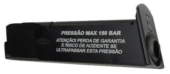 - MANTENHA O PLUG DE BORRACHA SEMPRE INSERIDO NO ORIFÍCIO DA VÁLVULA PARA